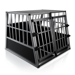 TRANSPORTER DLA DUŻEGO PSA ZWIERZĄT ALU KLATKA PODRÓŻNA DO SAMOCHODU XL