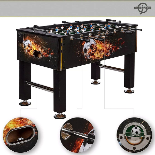 STÓŁ PIŁKARSKI PIŁKARZYKI DO GRY MODEL LEEDS 60KG FIREBALL TRAMBAMBULA