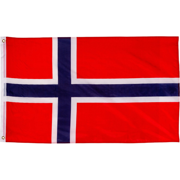 FLAGA NORWEGII NORWESKA 120x80 CM NA MASZT NORWEGIA