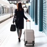 ZESTAW 3 WALIZEK Z TWARDĄ SKORUPĄ NA KÓŁKACH WALIZKA PODRÓŻNA SZAMPAŃSKI