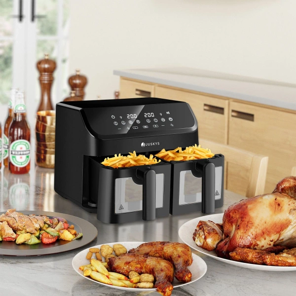MULTICOOKER FRYTKOWNICA BEZTŁUSZCZOWA 9L AIRFRYER GARNEK ELEKTRYCZNY