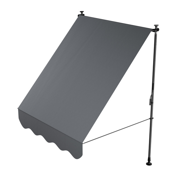 MARKIZA 150x120 CM ROZPOROWA BALKONOWA TELESKOPOWA TARASOWA ROLETA ANTRACYT
