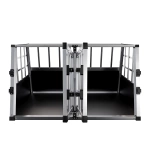 TRANSPORTER DLA PSA ZWIERZĄT ALUMINIOWA KLATKA PODRÓŻNA DO SAMOCHODU L-XL