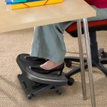 PODNÓŻEK BIUROWY Z REGULACJĄ WYSOKOŚCI ERGONOMICZNY ANTYPOŚLIZGOWY V2