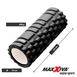 MAXXIVA CZARNY WAŁEK ROLKA DO MASAŻU 33x14 CM ROLLER FITNESS