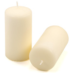 ŚWIECE STOŁOWE KREMOWE 12x 11,5x6 CM ŚWIECZKI WALCOWE TRADYCYJNE KOLUMNOWE