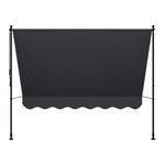 MARKIZA 250x120 CM ROZPOROWA BALKONOWA TELESKOPOWA TARASOWA ROLETA ANTRACYT