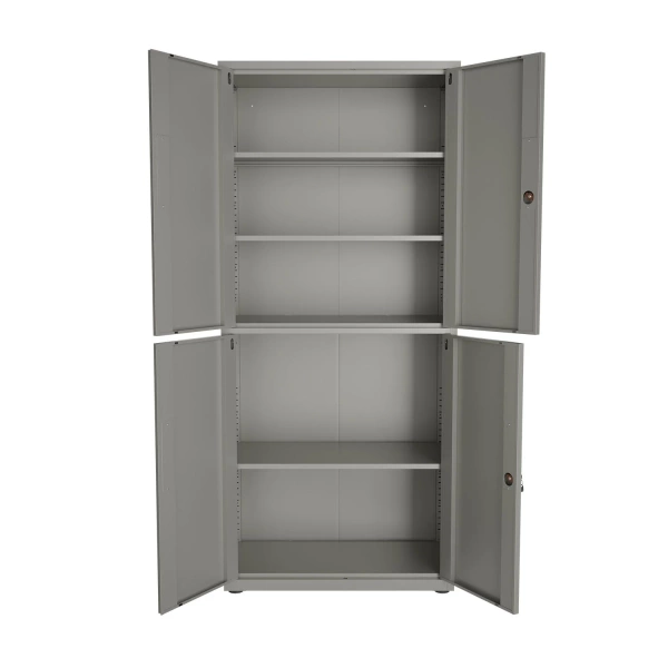 SZAFA METALOWA BIUROWA NA DOKUMENTY AKTA KLUCZ WARSZTATOWA DO GARAŻU SZARA