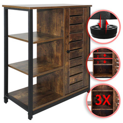 KOMODA W STYLU LOFT INDUSTRALNYM VINTAGE KREDENS SZAFKA NA STALOWEJ RAMIE