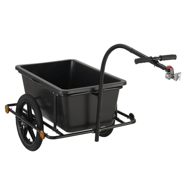 PRZYCZEPKA TRANSPORTOWA BAGAŻOWA ROWEROWA 90L DO ROWERU + PLANDEKA