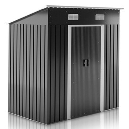 DOMEK NARZĘDZIOWY OGRODOWY METALOWY SCHOWEK GARAŻ SZOPA 1,97m2 ANTRACYTOWY
