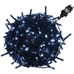 BIAŁE LAMPKI CHOINKOWE NA DOM OGRÓD 600 DIOD LED ŁAŃCUCH ŚWIETLNY