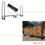 STOAJK REGAŁ NA DREWNO KOMINKOWE L DO PRZECHOWYWANIA NA TARAS + POKROWIEC