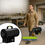 NAGRZEWNICA GAZOWA 10 kW MOBILNA DMUCHAWA GRZEJNIK PIECYK + WĄŻ REDUKTOR