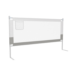 BARIERKA OCHRONNA DO ŁÓŻKA 180 CM OCHRONNA DLA DZIECKA REGULOWANA SZARA