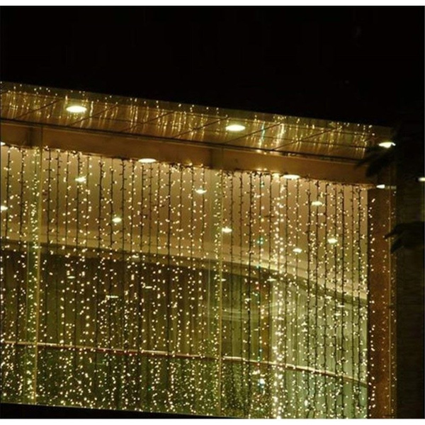 KURTYNA ŚWIETLNA ZWISAJĄCE LAMPKI SOPLE 3x6M 600 DIOD