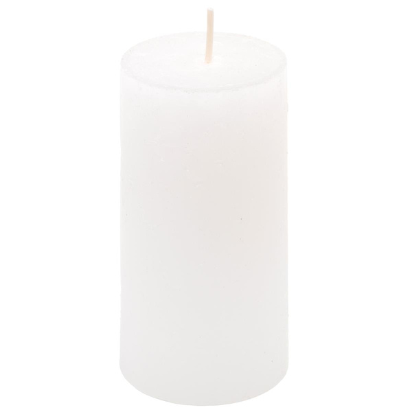 ŚWIECE STOŁOWE BIAŁE RUSTYKALNE 16 SZT 5x10 CM ŚWIECZKI WALCOWE KOLUMNOWE