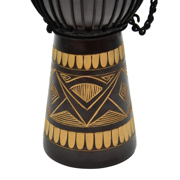 DJEMBE AFRYKAŃSKA 50 CM BĘBEN Z KOZIEJ SKÓRY MAHOŃ INSTRUMENT BONGO TROMMEL