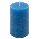 ŚWIECE STOŁOWE NIEBIESKIE RUSTYKALNE 12 SZT 6,8x11,5 CM ŚWIECZKI KOLUMNOWE