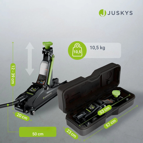 PODNOŚNIK SAMOCHODOWY 2,5T ŻABA LEWAREK HYDRAULICZNY AKCESORIAMI