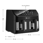 MULTICOOKER FRYTKOWNICA BEZTŁUSZCZOWA 9L AIRFRYER GARNEK ELEKTRYCZNY