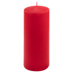ŚWIECE STOŁOWE CZERWONE 6 SZT 25x10 CM ŚWIECZKI WALCOWE TRADYCYJNE KOLUMNOWE