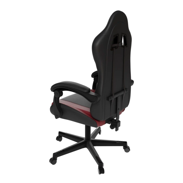 FOTEL GAMINGOWY BIUROWY KUBEŁKOWY GRACZA OBROTOWY HYPERSEAT CZARNY BORDOWY