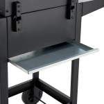 GRILL WĘGLOWY BBQ Z TERMOMETREM RUSZTEM POKRYWĄ I POKROWCEM MISSOURI 86CM