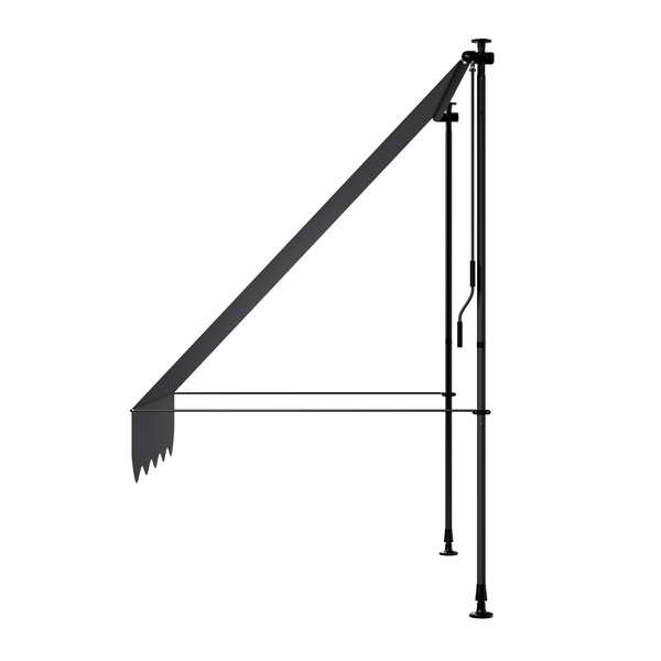 MARKIZA 150x120 CM ROZPOROWA BALKONOWA TELESKOPOWA TARASOWA ROLETA ANTRACYT