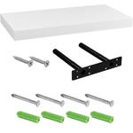 BIAŁA PÓŁKA NAŚCIENNA WISZĄCA VOLATO 90 CM WYKOŃCZENIE MATOWE