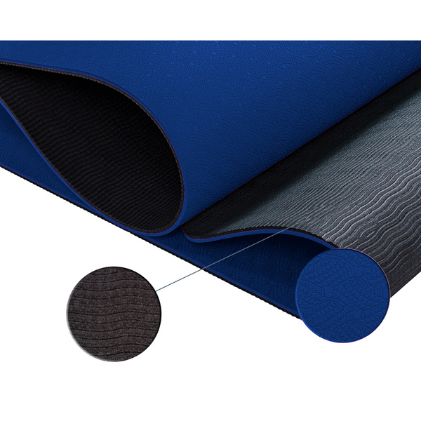 GRANATOWA MATA TPE 190x100x0,6cm DO ĆWICZEŃ JOGI