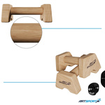 2x UCHWYTY DO POMPEK DREWNIANE PORĘCZE PARALETKI M ANTYPOŚLIZGOWA PODSTAWA