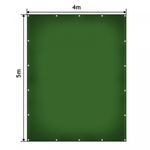ZIELONA PLANDEKA 4x5 M 650G/M2 PRZEMYSŁOWA OCHRONNA Z OCZKAMI OKRYCIOWA