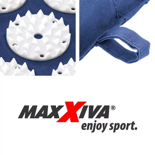 MAXXIVA NIEBIESKA MATA DO AKUPRESURY 130x50 CM Z KOLCAMI NA BÓL PLECÓW