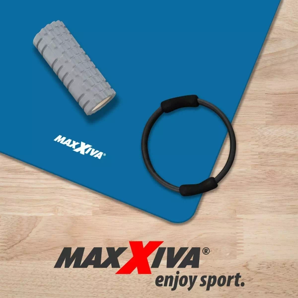 MAXXIVA NIEBIESKA MATA PIANKOWA 190x100x1,5cm DO ĆWICZEŃ / JOGI / FITNESS