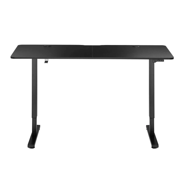 BIURKO ELEKTRYCZNE 140x60 REGULOWANE CZARNE Z REGULACJĄ WYSOKOŚCI PAMIĘCIĄ