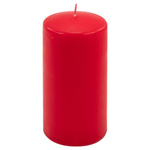 ŚWIECE STOŁOWE CZERWONE  2 SZT 15,5x7,5 CM ŚWIECZKI TRADYCYJNE KOLUMNOWE
