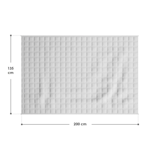 KOŁDRA OBCIĄŻĘNIOWA TERAPEUTYCZNA 5 KG KOC SENSORYCZNY 135X200 CM DOBRY SEN
