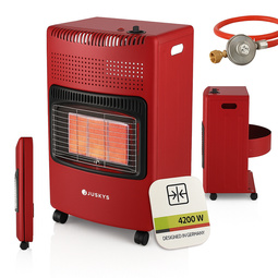 PIECYK GAZOWY 4,2kW NA BUTLĘ GAZ LPG CZERWONY GRZEJNIK SKŁADANY PROMIENNIK