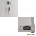 SZAFA METALOWA BIUROWA NA KLUCZ DOKUMENTY AKTA MEDYCZNA DO GABINETU BIAŁA