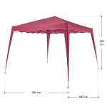 CZERWONY PAWILON OGRODOWY 3X3 NAMIOT IMPREZOWY HANDLOWY EKSPRESOWY STELAŻ