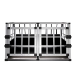TRANSPORTER DLA PSA ZWIERZĄT ALUMINIOWA KLATKA PODRÓŻNA DO SAMOCHODU L-XL