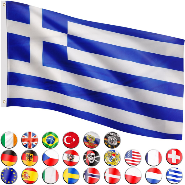 FLAGA GRECJI GRECKA 120x80 CM NA MASZT GRECJA
