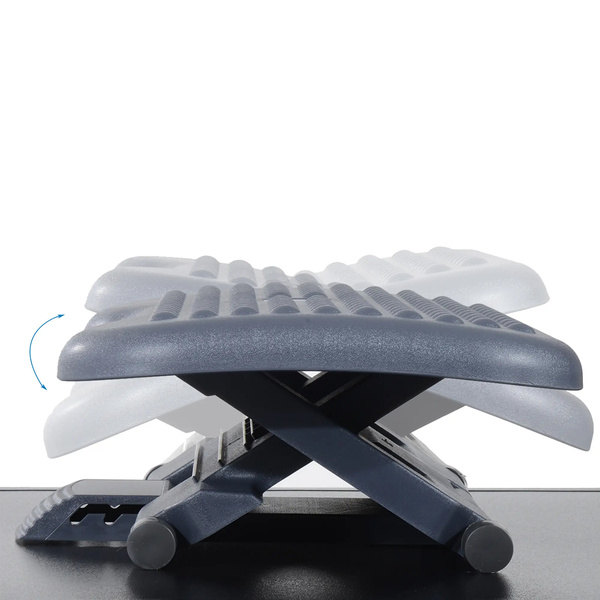 PODNÓŻEK BIUROWY Z REGULACJĄ WYSOKOŚCI ERGONOMICZNY ANTYPOŚLIZGOWY V1