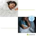 KOŁDRA OBCIĄŻĘNIOWA TERAPEUTYCZNA 9 KG KOC SENSORYCZNY 135X200 CM DOBRY SEN