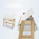 BIURKO DZIECIĘCE REGULOWANE Z SZUFLADAMI STOLIK DO NAUKI STÓŁ KREŚLARSKI