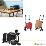 WÓZEK 3w1 NA ZAKUPY ZAKUPOWY NA SCHODY TORBA NA KÓŁKACH SKŁADANY CZARNY