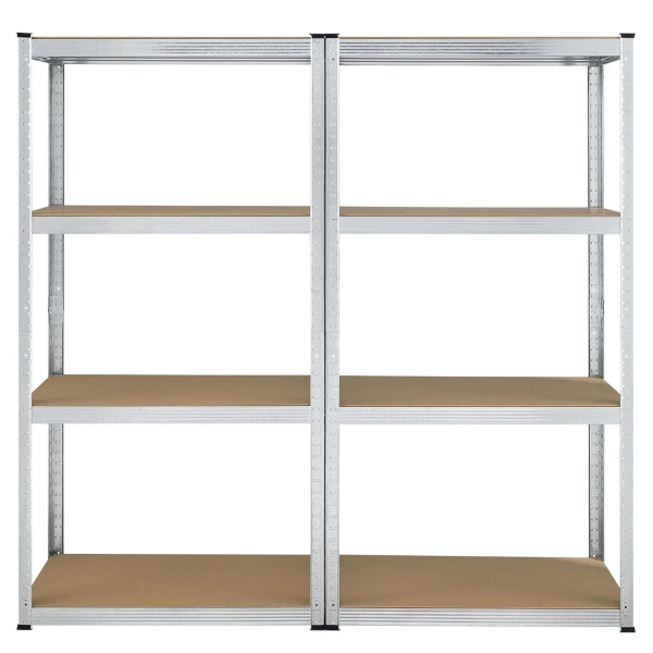 2x REGAŁ METALOWY MAGAZYNOWY 160x80x40CM 640KG PIWNICA WARSZTAT GARAŻ