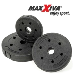 ZESTAW HANTLI MAXXIVA 2 X 15 KG CIĘŻARKI HANTLE 30 KG ZAMKNIĘCIA GWIAZDKOWE