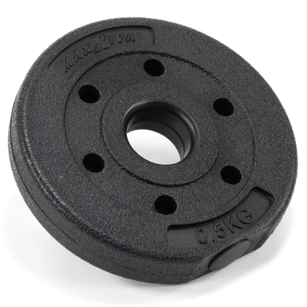 2x OBCIĄŻENIA BITUMICZNE HANTLE OBCIĄŻNIKI TALERZE 2x 0,5KG 31MM DO HANTLI